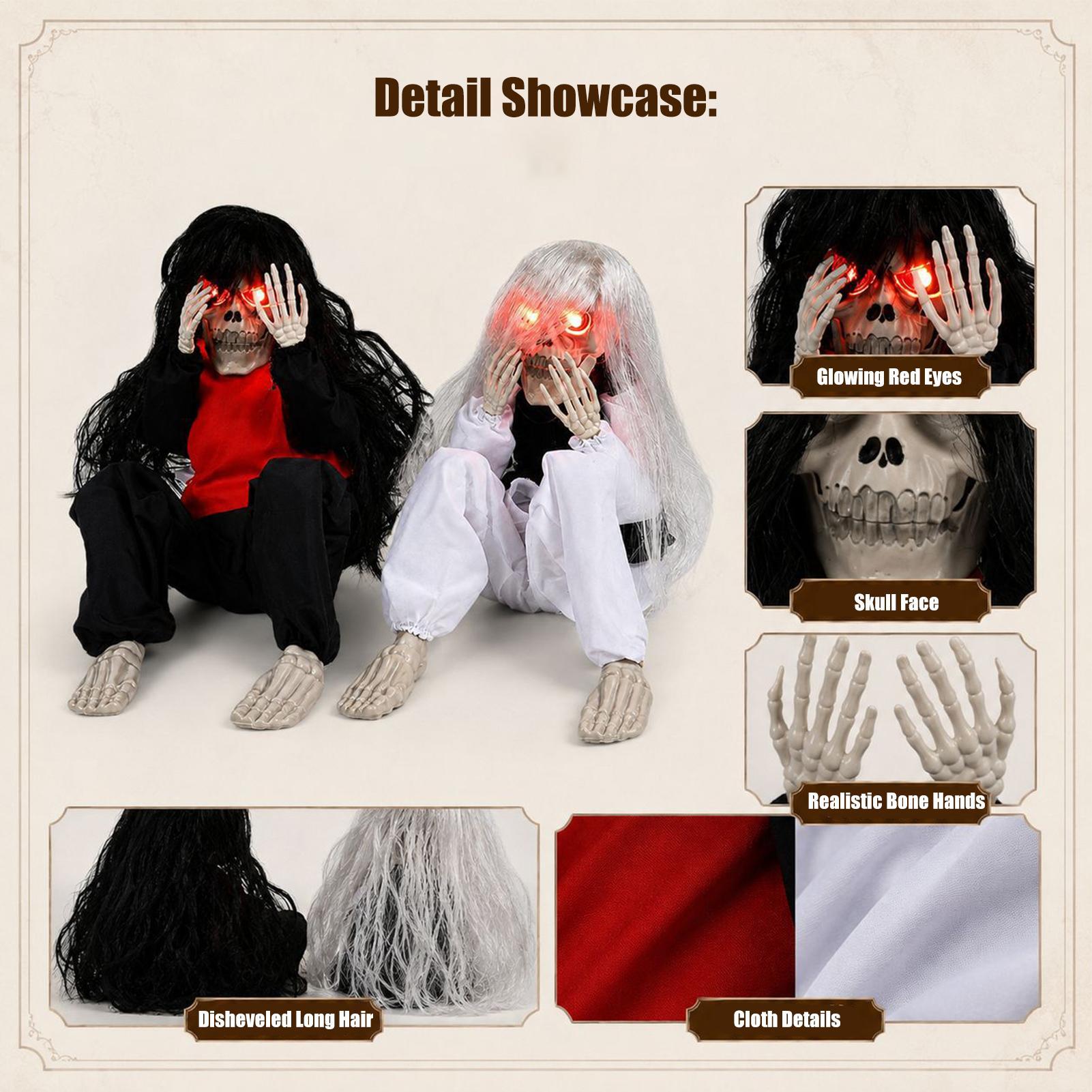 ของตกแต่งโครงกระดูกฮาโลวีน มีเ - Halloween Skeleton Decoration บทวิจารณ์และราคา
