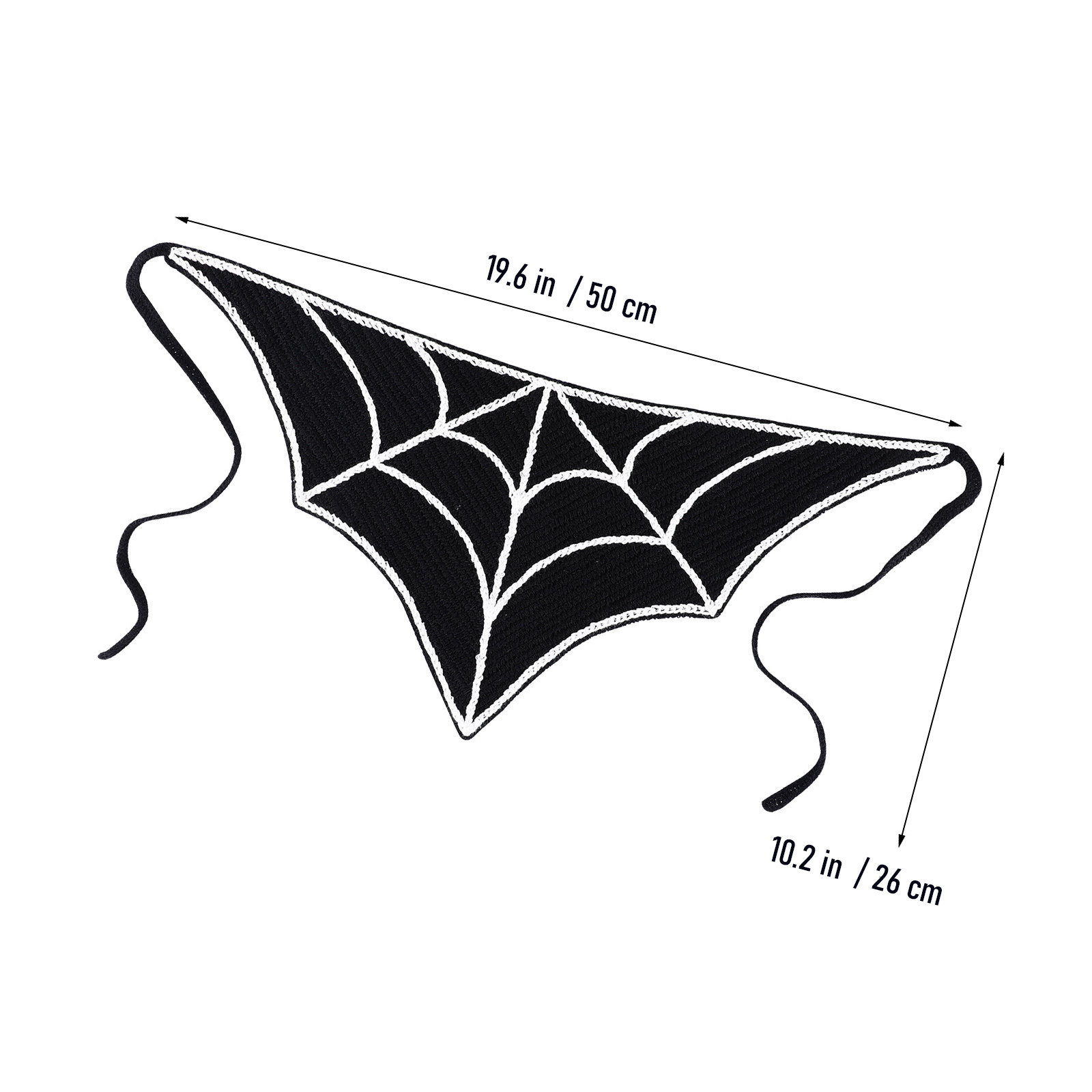 ผ้าพันคอสามเหลี่ยมลายใยแมงมุมฮ - Spider Web Halloween Decoration บทวิจารณ์และราคา