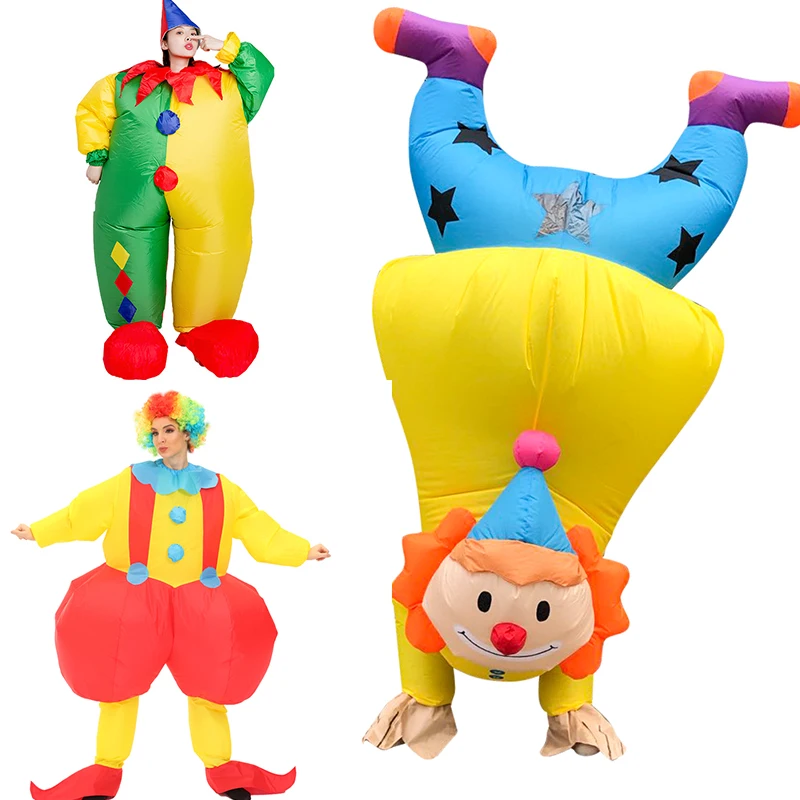 ชุดตัวตลกเป่าลมสำหรับผู้ใหญ่ ช - Halloween Costume Adult บทวิจารณ์และราคา