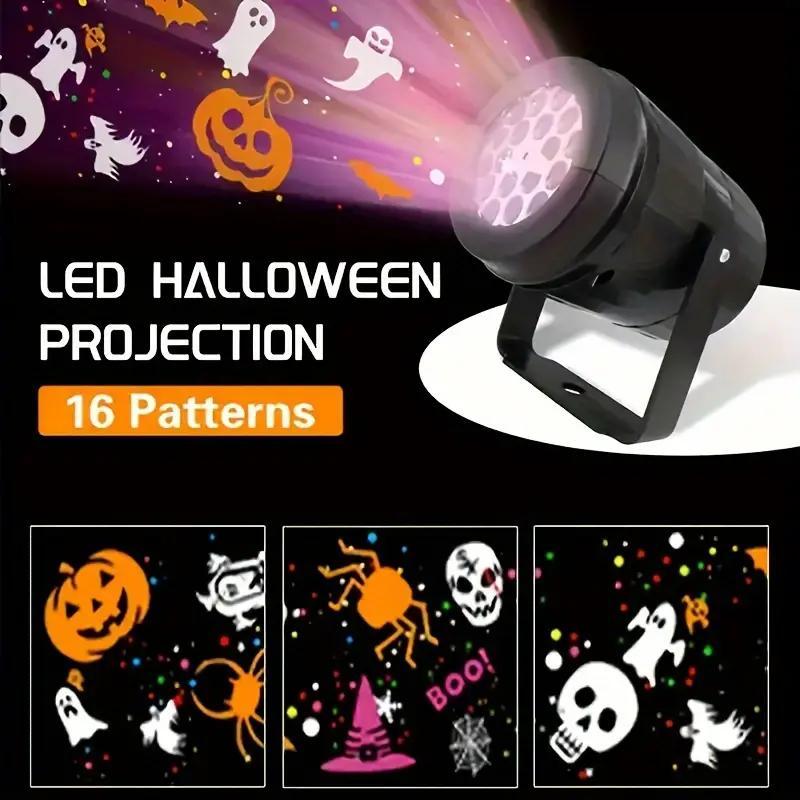 ไฟโปรเจคเตอร์ LED สำหรับฮาโลวี - Halloween Pumpkin Decor Led บทวิจารณ์และราคา