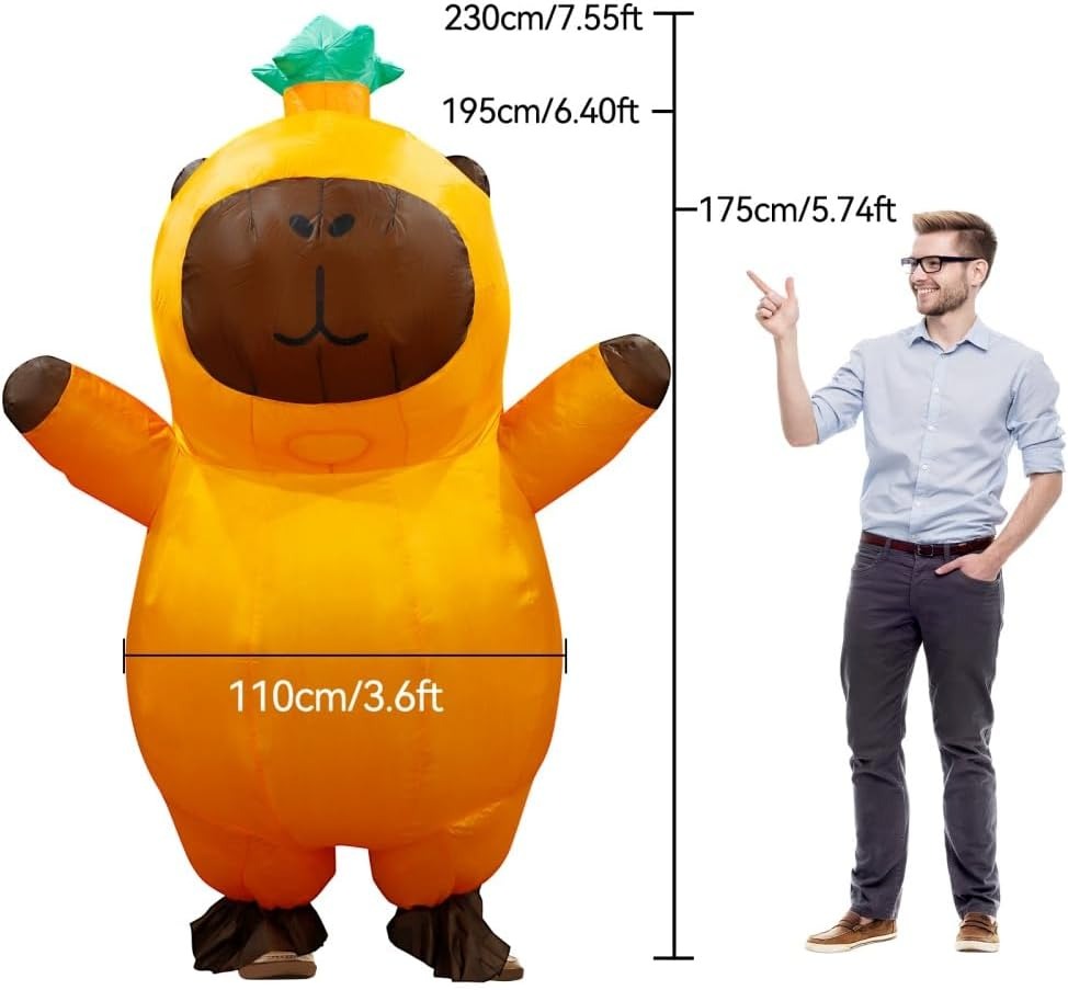 ชุดแฟนซีคาปิบาราแบบเป่าลมสำหรั - Halloween Costume Adult บทวิจารณ์และราคา