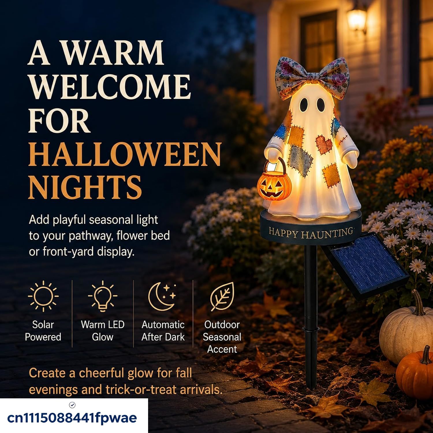 ของตกแต่งฮาโลวีนพลังงานแสงอาทิ - Halloween Pumpkin Decor Led บทวิจารณ์และราคา