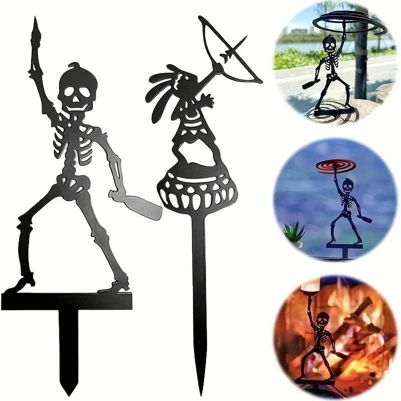 ขาตั้งธนูโลหะแบบพกพา โครงเหล็ก - Halloween Skeleton Decoration บทวิจารณ์และราคา