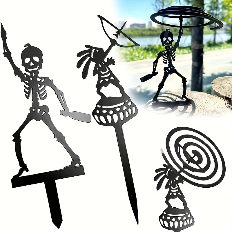 ขาตั้งธนูโลหะแบบพกพา โครงเหล็ก - Halloween Skeleton Decoration บทวิจารณ์และราคา