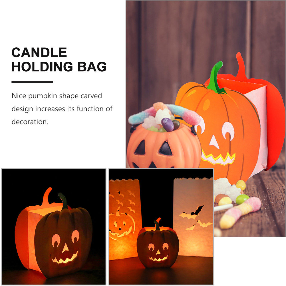 12 ชิ้น ถุงตกแต่ง รูปทรงฟักทอง - Halloween Pumpkin Decor Led บทวิจารณ์และราคา