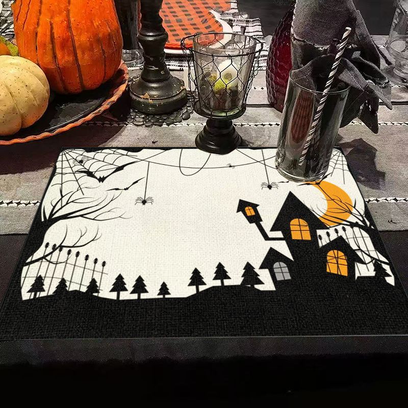 แผ่นรองจานวิคามะ ลายบ้านผีสิงส - Spider Web Halloween Decoration บทวิจารณ์และราคา