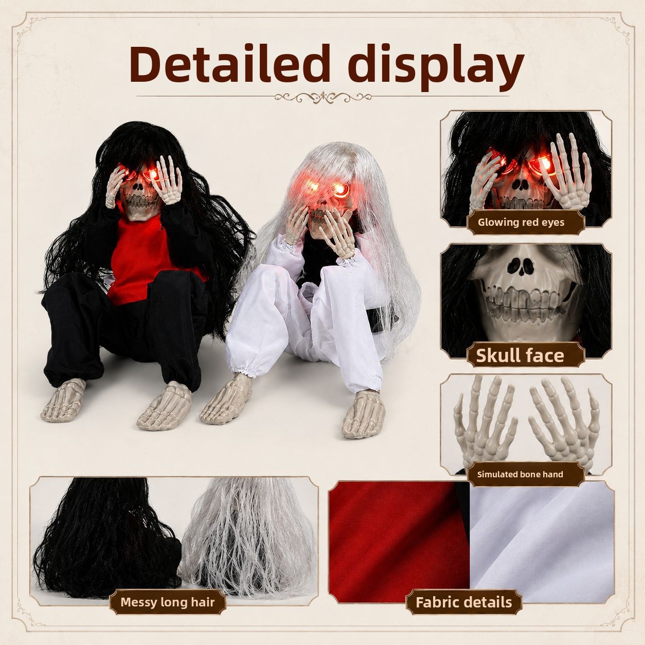 ของตกแต่งรูปโครงกระดูกสำหรับปร - Halloween Skeleton Decoration บทวิจารณ์และราคา