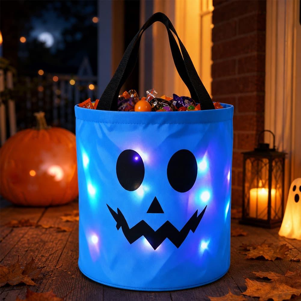 ถังใส่ขนมสำหรับงานปาร์ตี้ฮาโลว - Halloween Pumpkin Decor Led บทวิจารณ์และราคา