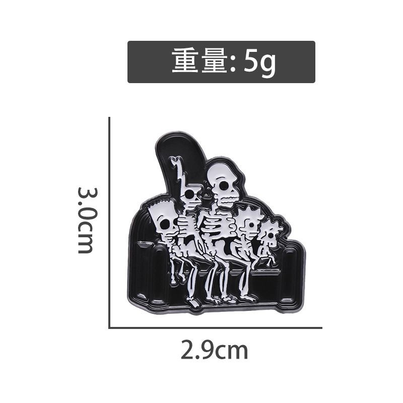 เข็มกลัดรูปการ์ตูนอนิเมะตลกๆ ร - Halloween Skeleton Decoration บทวิจารณ์และราคา