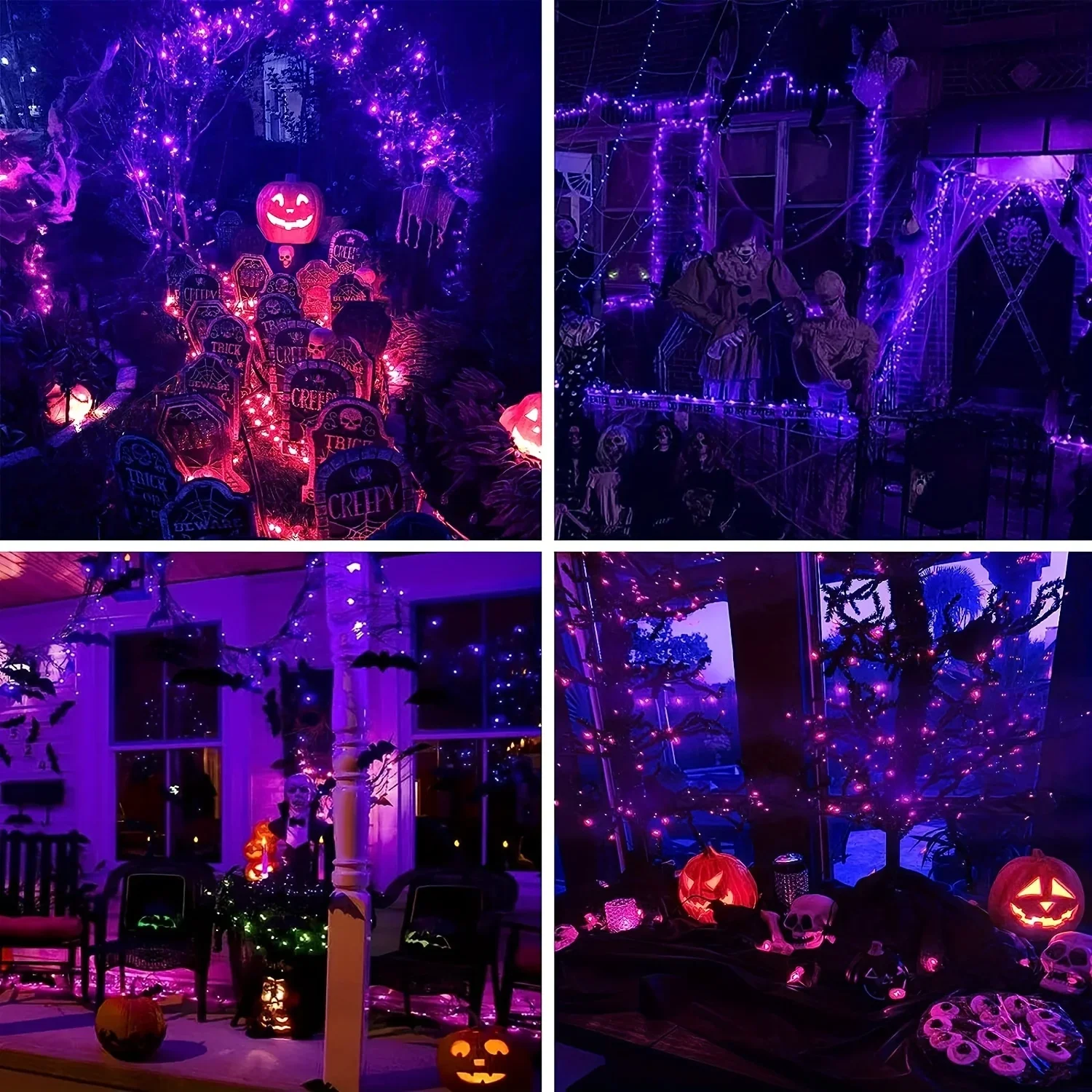 ไฟราวลวดทองแดงยาว10-120ม. ไฟนา - Halloween Led String Lights Orange บทวิจารณ์และราคา