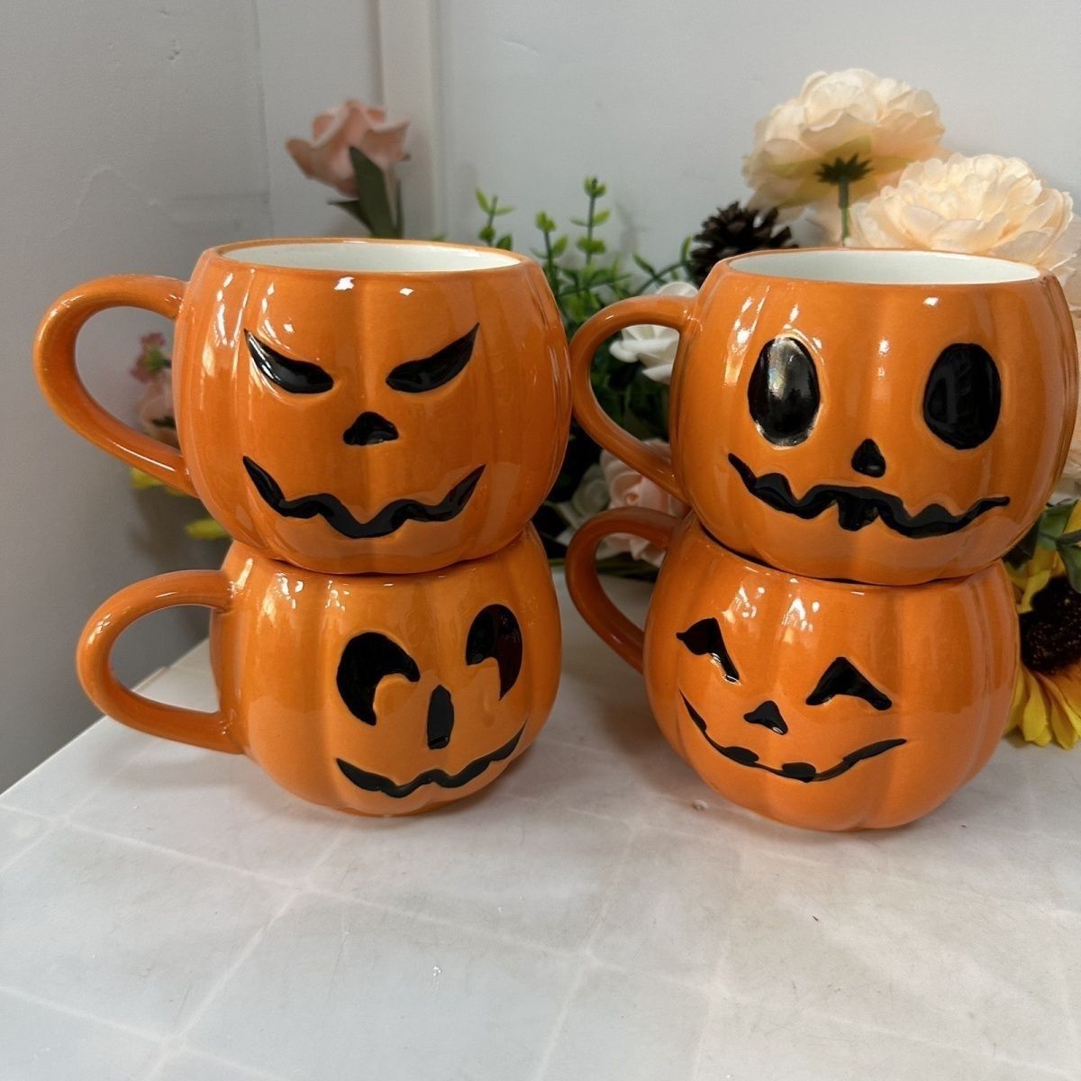 แก้วเซรามิกรูปฟักทองแจ็คโอแลนเ - Pumpkin Lantern Halloween บทวิจารณ์และราคา
