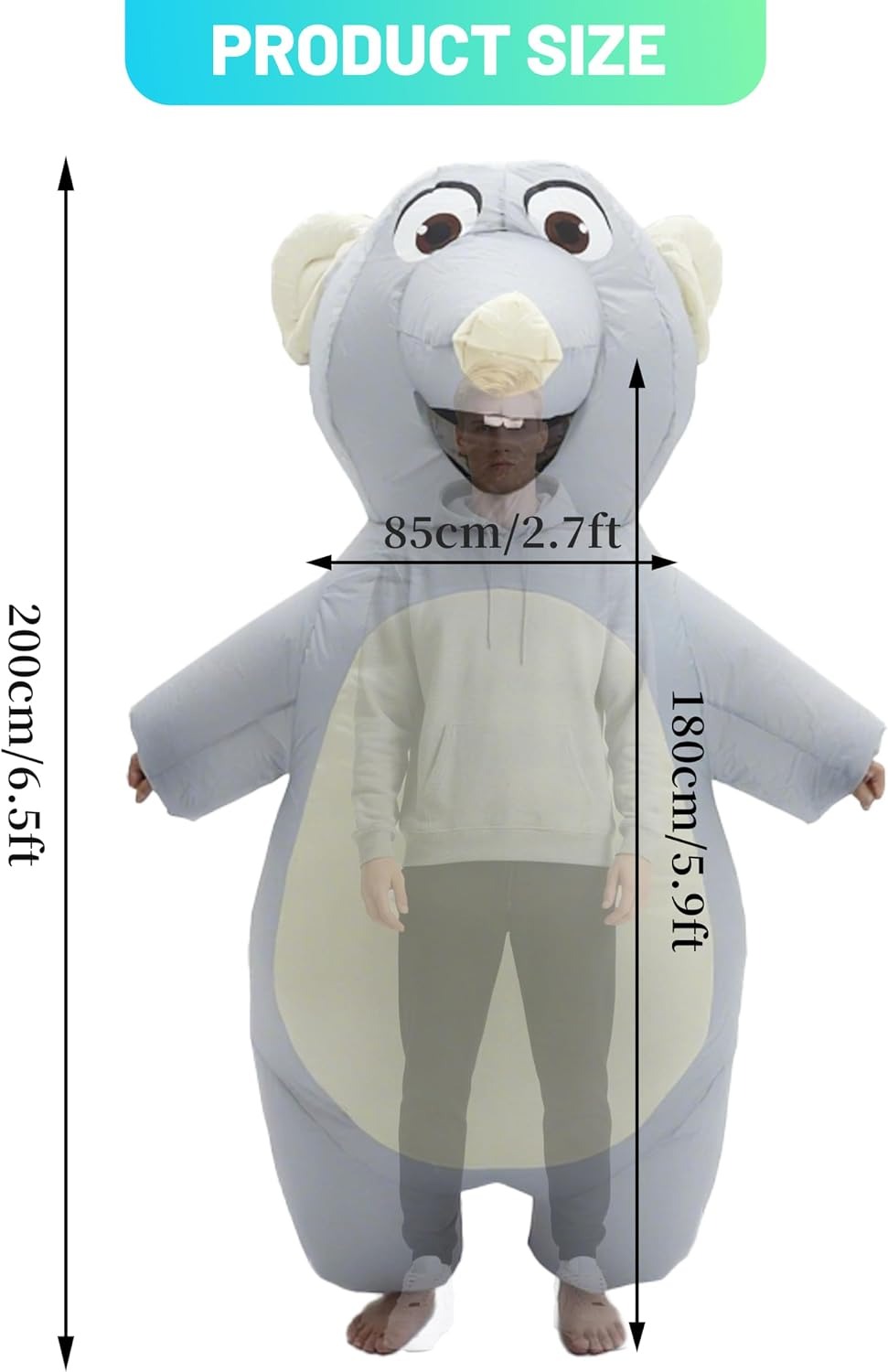 ชุดคอสตูมหนูเป่าลมสำหรับผู้ใหญ - Halloween Costume Adult บทวิจารณ์และราคา