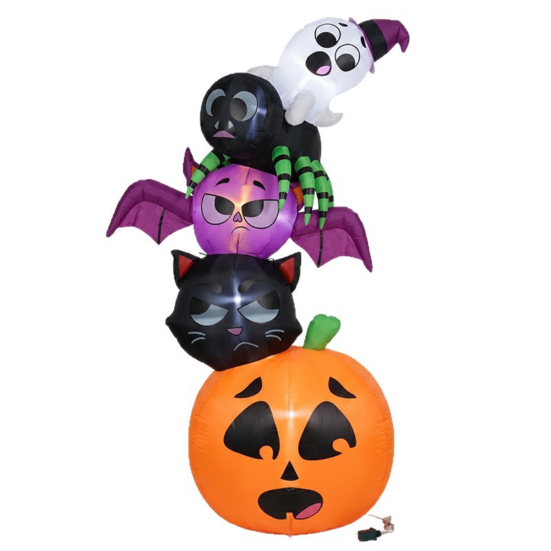 ของตกแต่งฮาโลวีนแบบเป่าลม ขนาด - Halloween Pumpkin Decor Led บทวิจารณ์และราคา