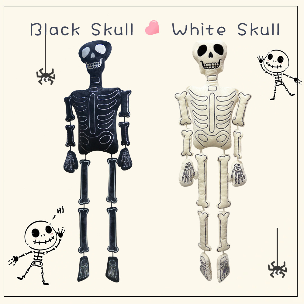 ตุ๊กตาผ้ากำมะหยี่รูปโครงกระดูก - Halloween Skeleton Decoration บทวิจารณ์และราคา