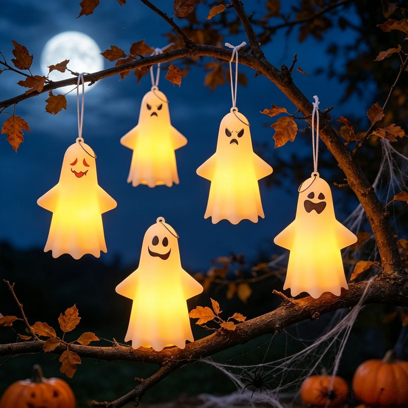โคมไฟผีฮาโลวีนขนาดเล็กแบบแขวน  - Pumpkin Lantern Halloween บทวิจารณ์และราคา