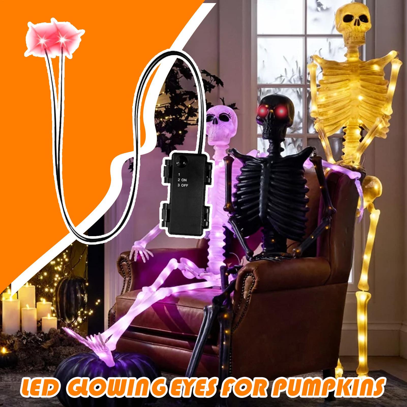 ดวงตา LED เรืองแสงสำหรับฮาโลวี - Halloween Pumpkin Decor Led บทวิจารณ์และราคา