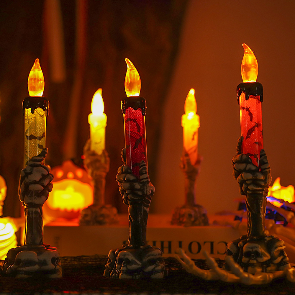 โคมไฟ LED รูปมือโครงกระดูกฮาโล - Halloween Pumpkin Decor Led บทวิจารณ์และราคา
