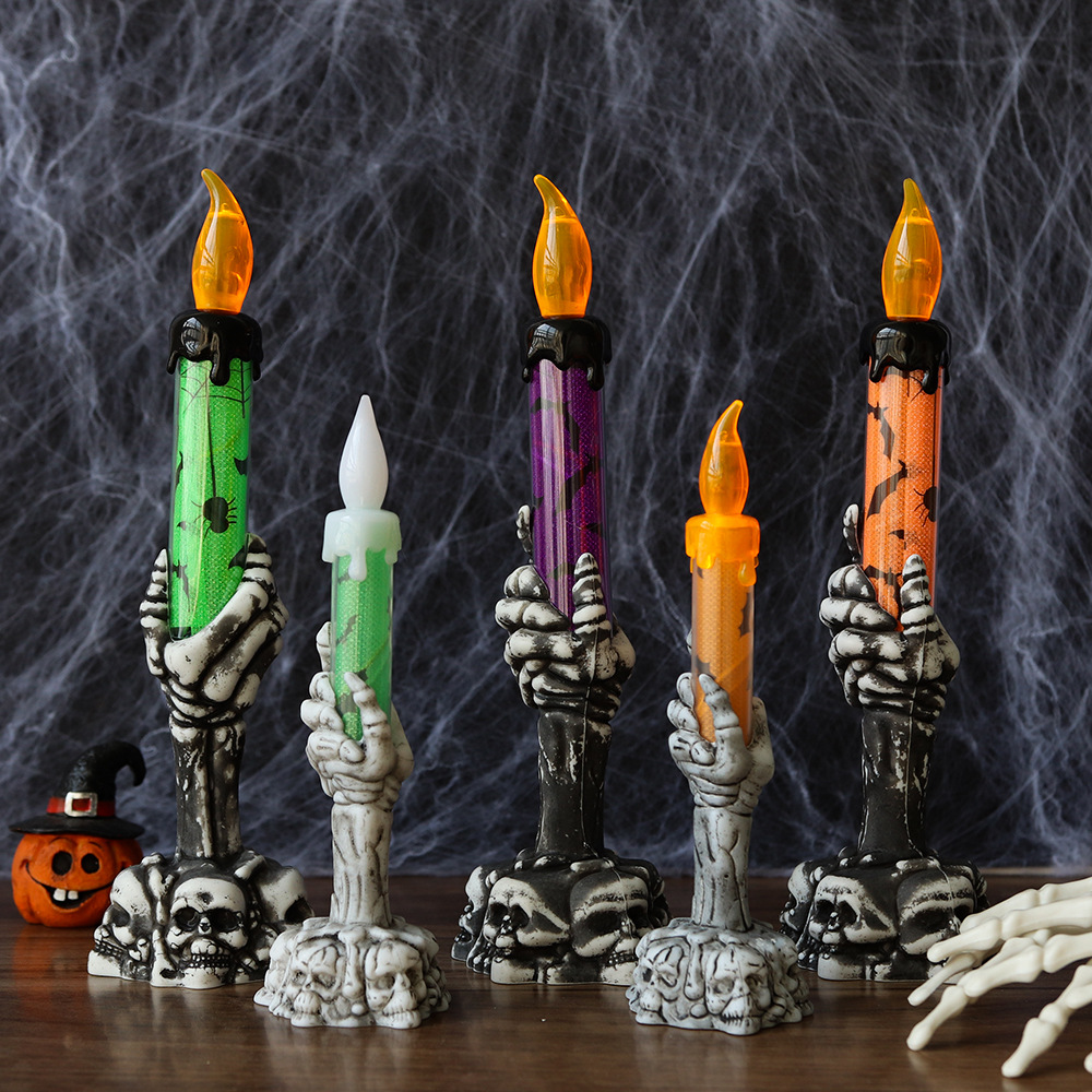 โคมไฟ LED รูปมือโครงกระดูกฮาโล - Halloween Pumpkin Decor Led บทวิจารณ์และราคา