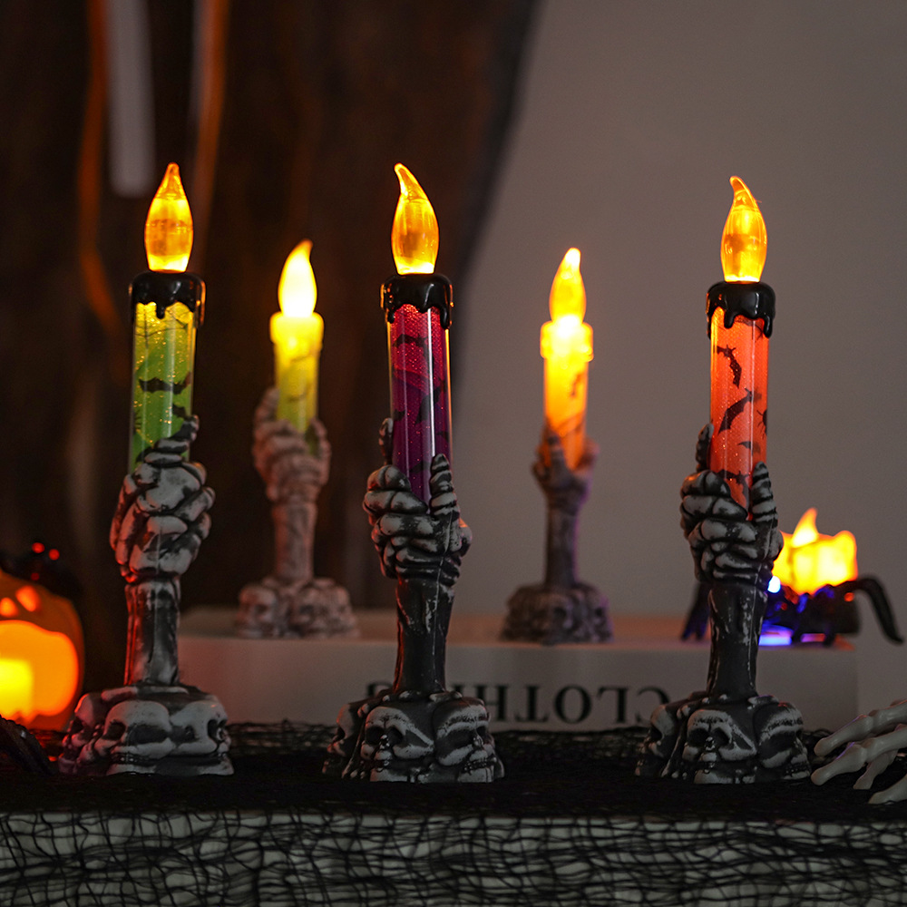 โคมไฟ LED รูปมือโครงกระดูกฮาโล - Halloween Pumpkin Decor Led บทวิจารณ์และราคา