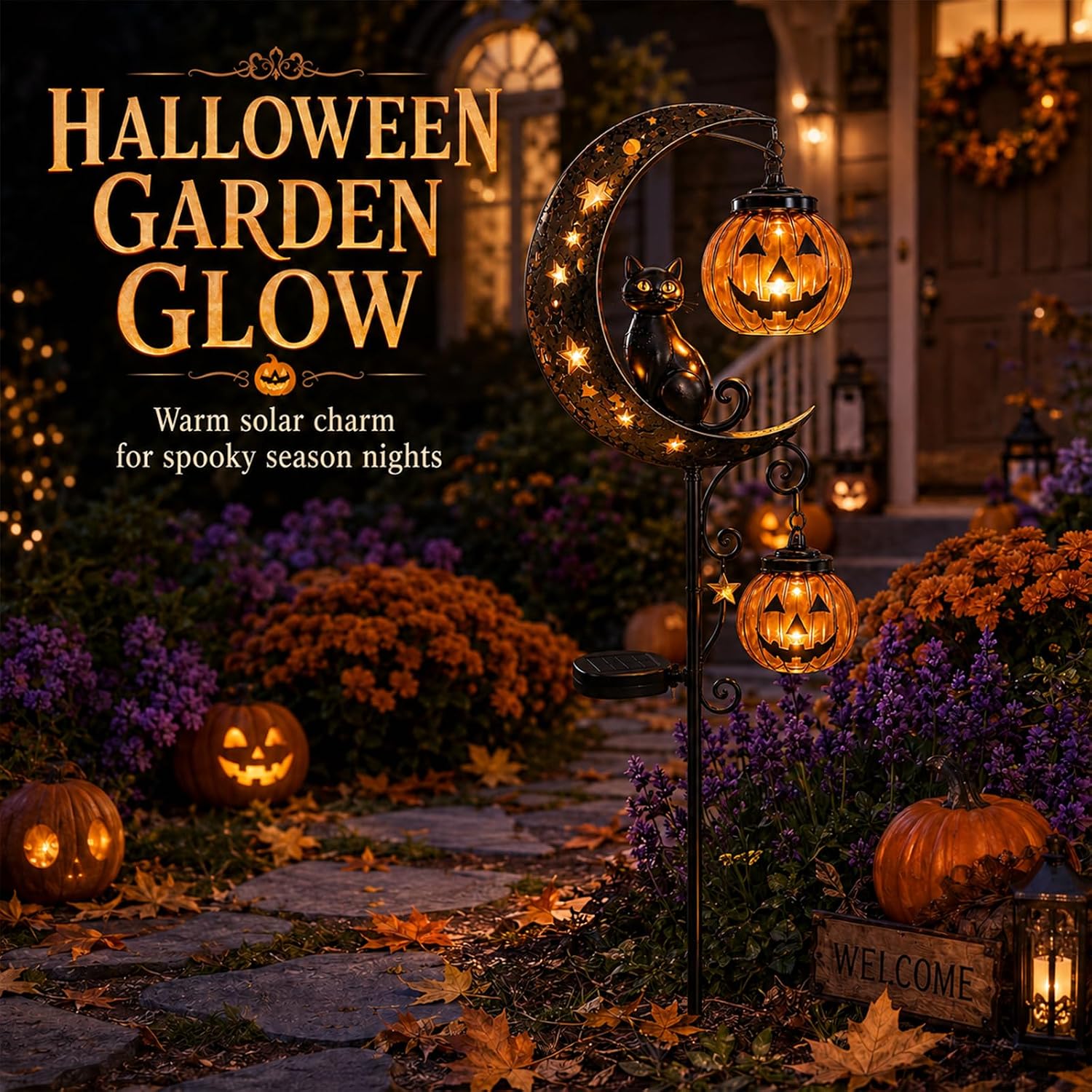 โคมไฟ LED กลางแจ้งรูปฟักทองฮาโ - Halloween Pumpkin Decor Led บทวิจารณ์และราคา