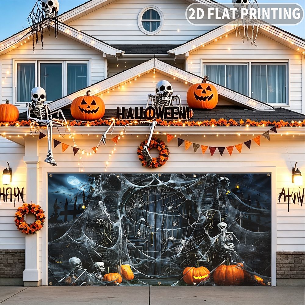 แบนเนอร์ตกแต่งงานปาร์ตี้ฮาโลวี - Spider Web Halloween Decoration บทวิจารณ์และราคา