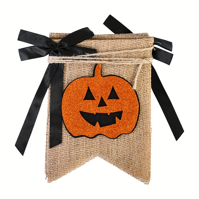 1 ชุดแบนเนอร์ฮาโลวีนสไตล์ชนบท  - Pumpkin Lantern Halloween บทวิจารณ์และราคา